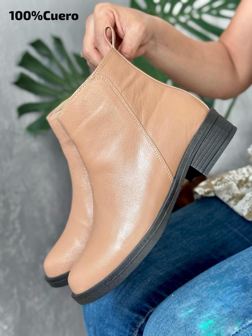 Botín Macarena dos de cuero