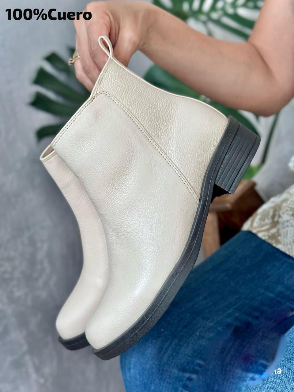 Botín Macarena dos de cuero